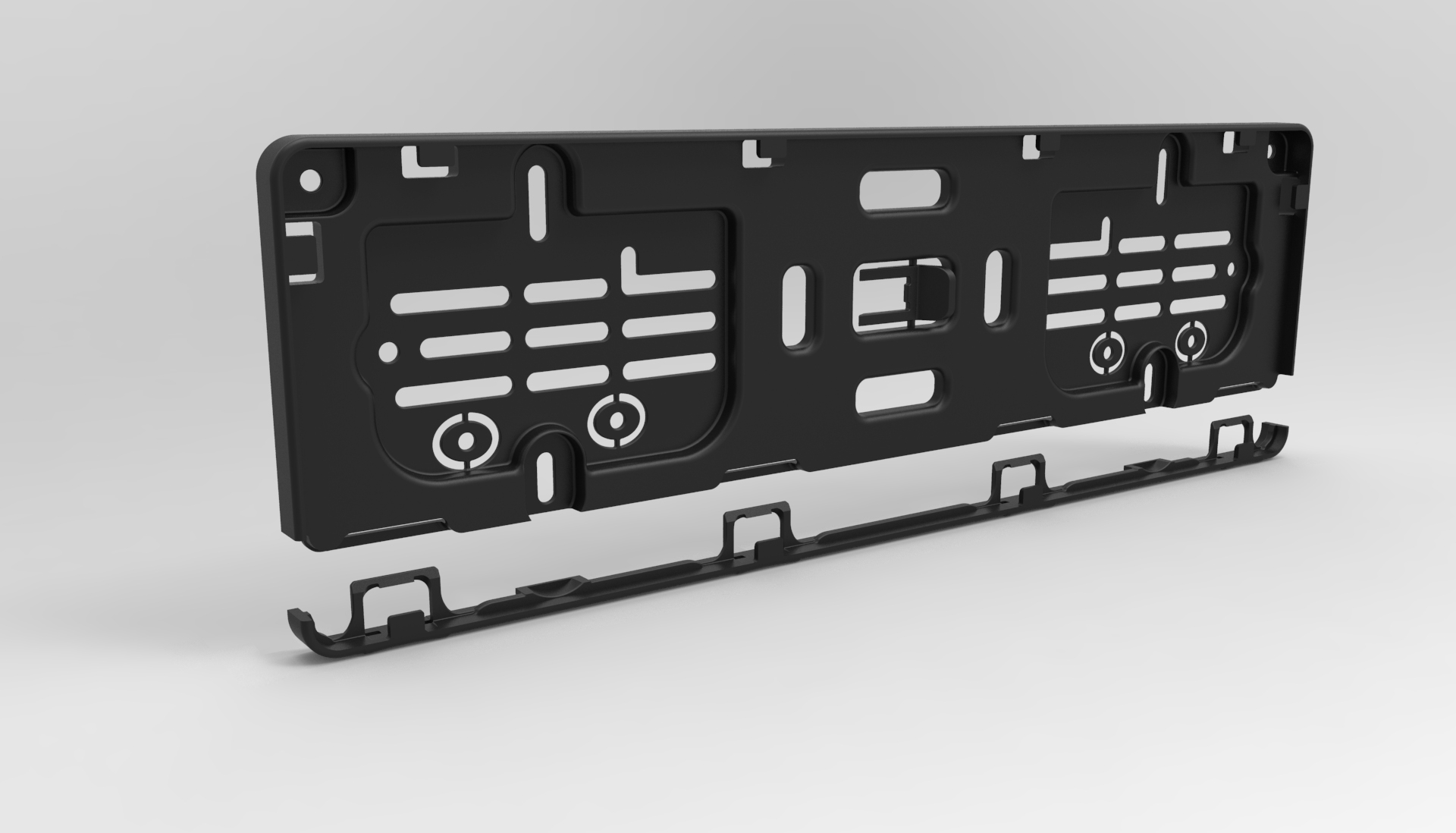 2x Stück Kurz Kennzeichenhalter Für Kurze Kennzeichen im Format 420 x 110  mm 👍